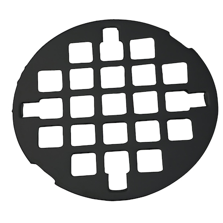 Westbrass Casper Snap-in Shower Strainer in Powdercoated Black D318-62